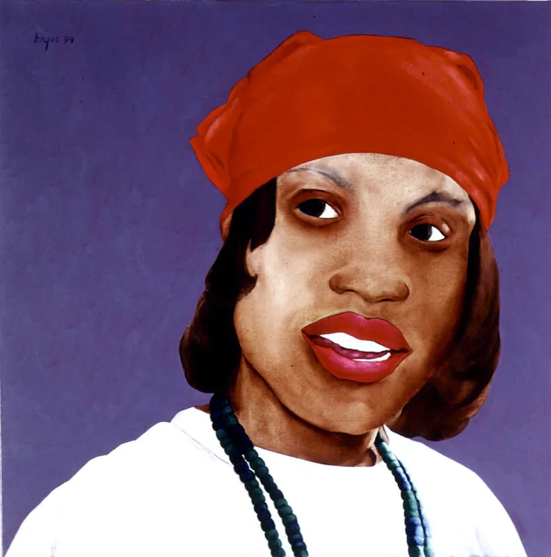 Tamika / 1994 / leo sobre lienzo / 60 x 60 cm scar Monsalve