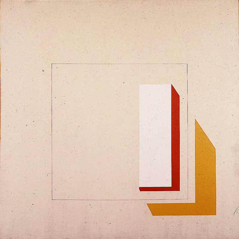 Proyecto para ventana / 1976 / Acrílico sobre lienzo / 120 x 120 cm Óscar Monsalve