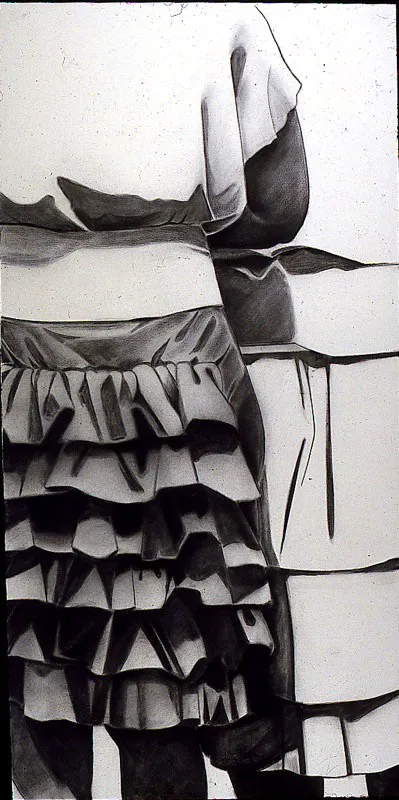 Consideración / 1991 /
Carboncillo sobre lienzo / 200 x 100 cm
Óscar Monsalve