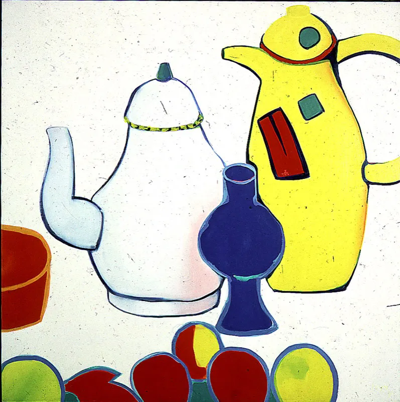 Homenaje a Jawlensky / 1987 /
Óleo sobre lienzo / 120 x 120 cm Óscar Monsalve