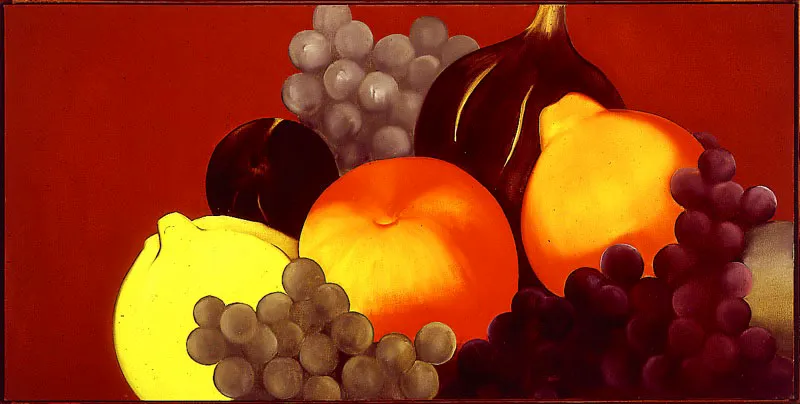 Homenaje a Caravaggio I / 1985 / Óleo sobre lienzo / 60 x 120 cm Óscar Monsalve