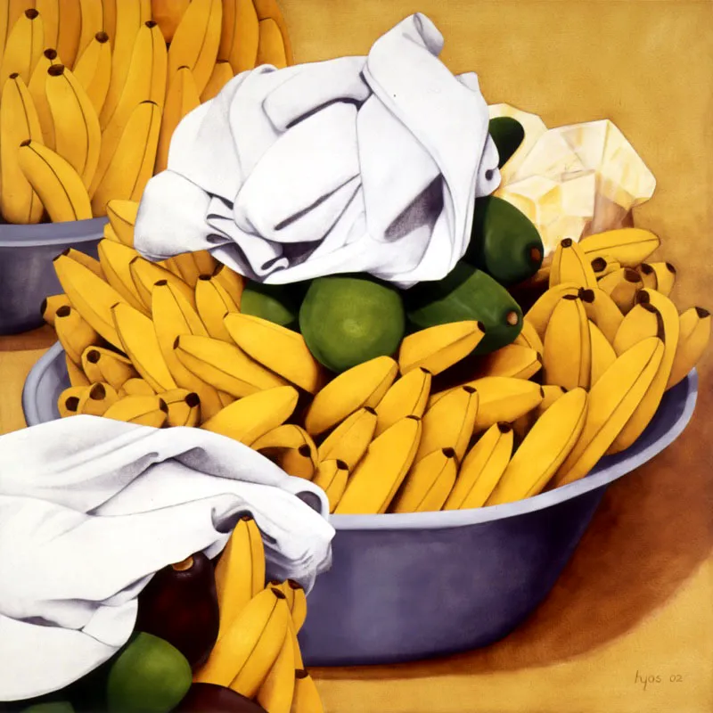 Bazurto con aguacates / 2002 / Óleo sobre lienzo / 150 x 150 cm
Óscar Monsalve