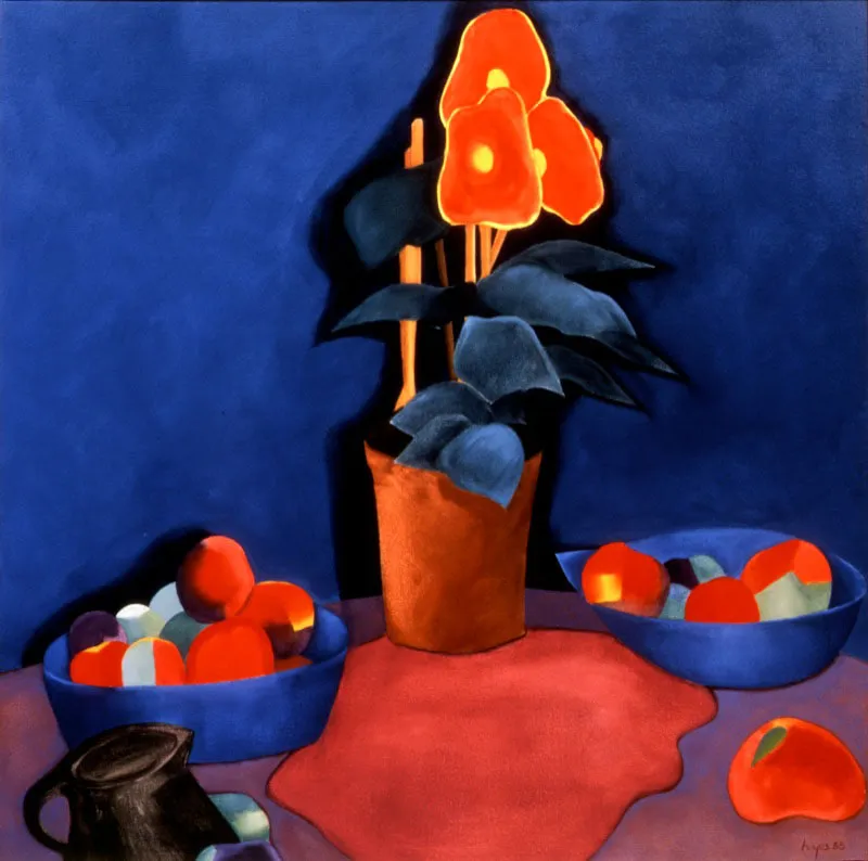El gran desconocido. (Homenaje a Jawlensky) / 1985 / Óleo sobre lienzo / 100 x 100 cm Óscar Monsalve
