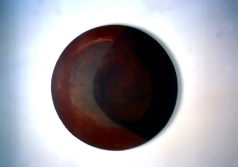 Eclipse (Laguna de Guatavita) / 1981 / leo sobre lienzo / Dimetro 150 cm  Stephen Reich