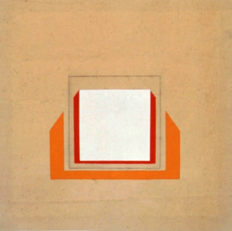 Proyecto para ventana / 1976 / Acrílico sobre lienzo / 120 x 120 cm Óscar Monsalve