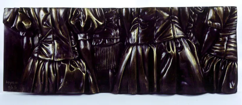 La procesin en la fiesta de San Basilio / 2001 / Relieve en bronce / 40 x 120 cm scar Monsalve