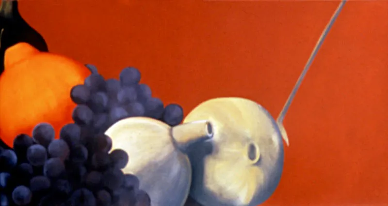 Homenaje a Caravaggio II / 1985 / leo sobre lienzo / 60 x 120 cm scar Monsalve