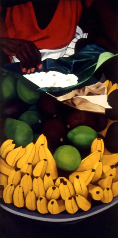 Bazurto / 1995 / Óleo sobre lienzo / 200 x 100 cm Óscar Monsalve