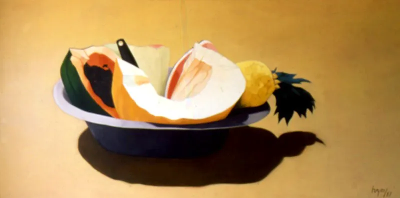 Bodegón de Palenque / 1987 / Óleo sobre lienzo / 120 x 240 cm Óscar Monsalve