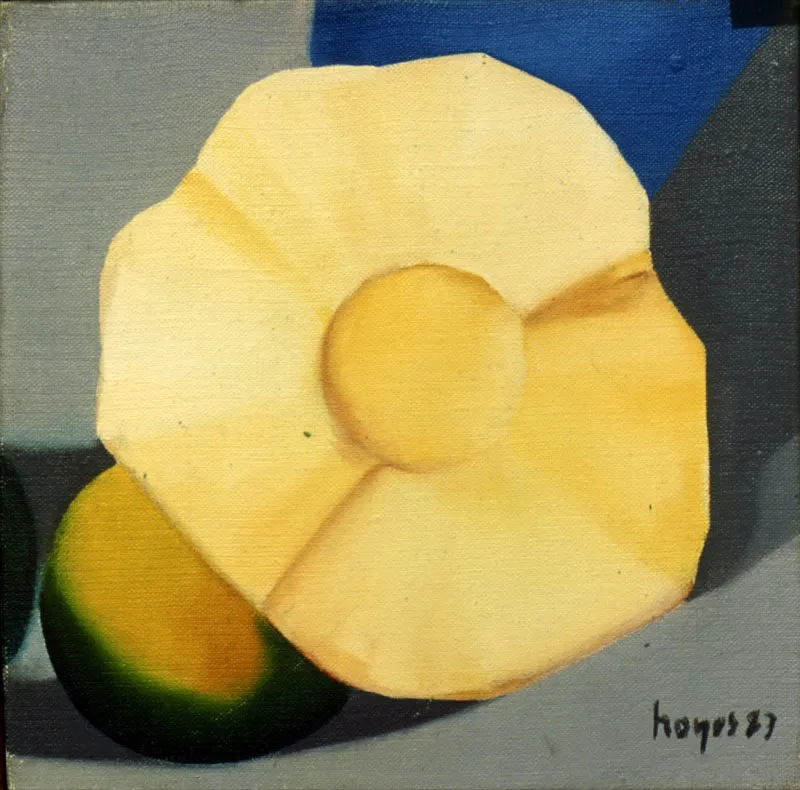 Piña / 1987 / Óleo sobre lienzo / 23 x 23 cm Óscar Monsalve