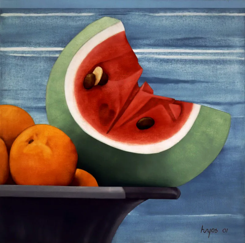 El corte de la patilla V / 2001 / Óleo sobre lienzo / 60 x 60 cm
Óscar Monsalve