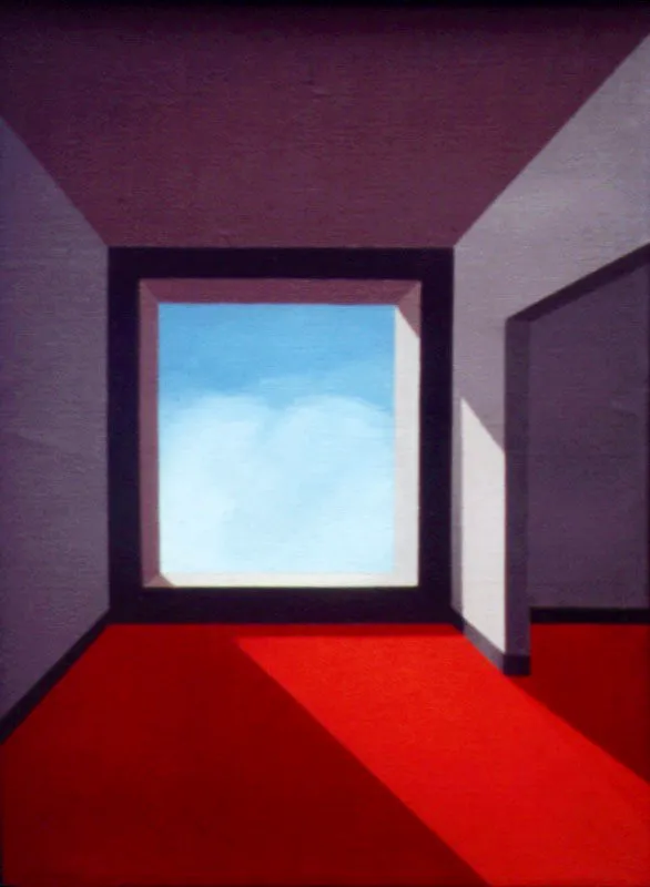 Ventana interior / 1971 / leo sobre lienzo / 30 x 40 cm
 scar Monsalve