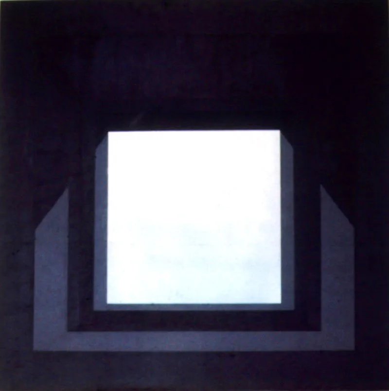 Ventana / 1974 / leo sobre lienzo / 120 x 120 cm scar Monsalve