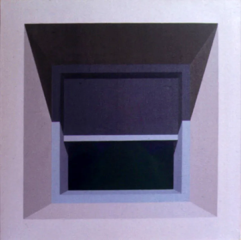Ventana / 1973 / Óleo sobre lienzo / 60 x 60 cm Óscar Monsalve