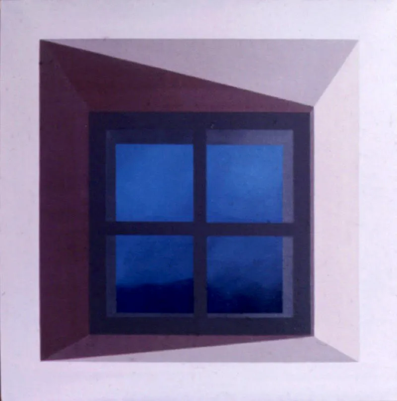 Ventana / 1973 / Óleo sobre lienzo / 60 x 60 cm Óscar Monsalve
