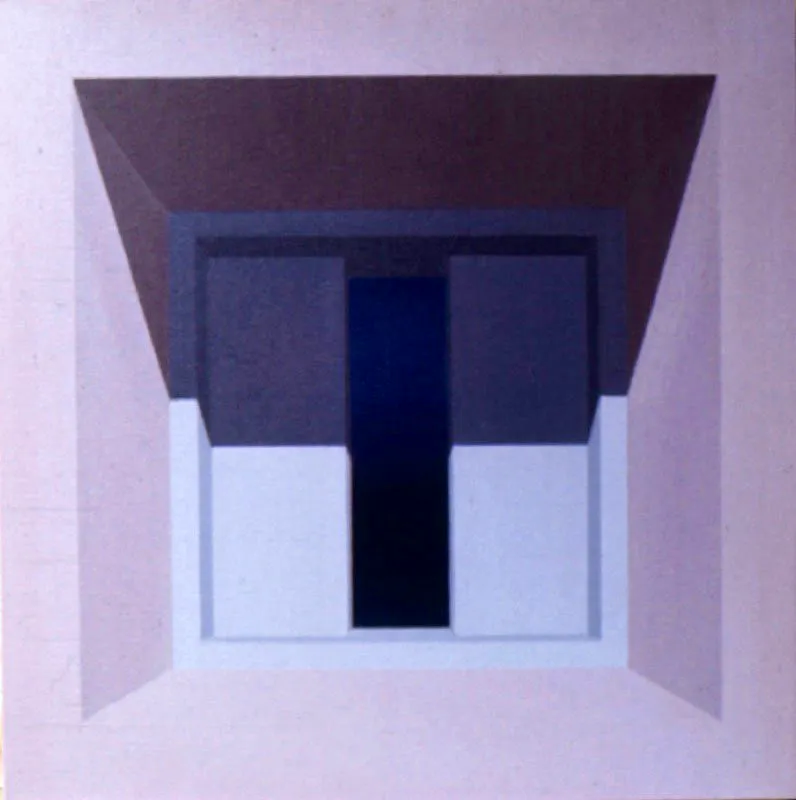 Ventana / 1973 / leo sobre lienzo / 60 x 60 cm scar Monsalve