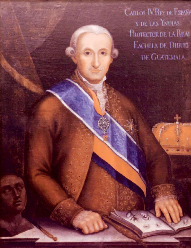 El Rey Carlos IV de España (1788-1808), quien levantó la prohibición de enviar molinos de café a las colonias.