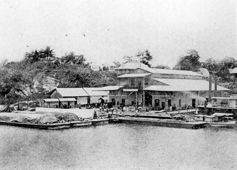Puerto de Lívingston en la Bahía de Amatique, en la desembocadura del río Dulce.