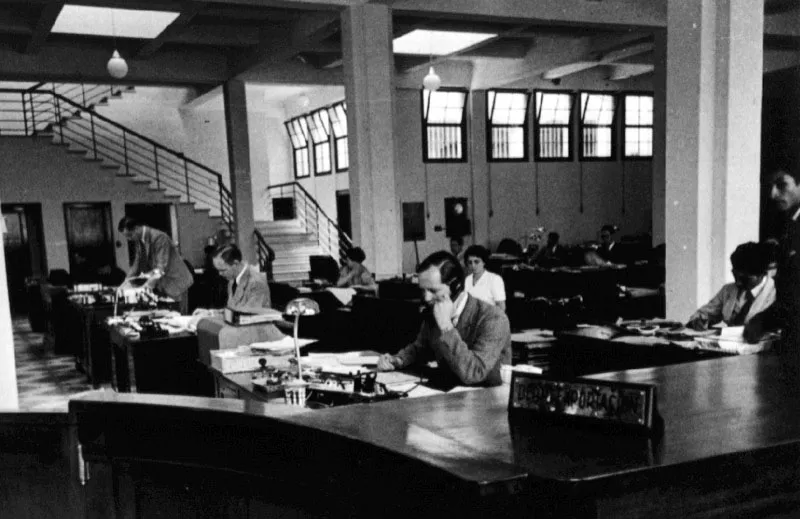 Interior del Banco Nottebohm.