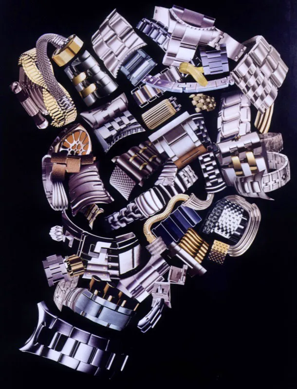 Sin ttulo, 2001. 
Collage sobre cartulina negra, 65 x 50 cm
 Tsu Chen Chen