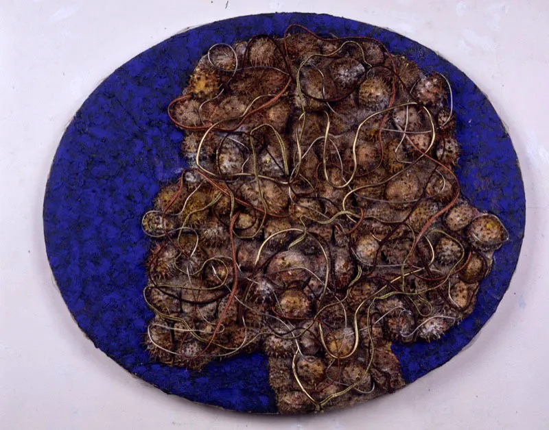 María Espinoza, 2002.
Técnica mixta sobre lienzo, 40 x 50 cm (oval)
Tsu Chen Chen