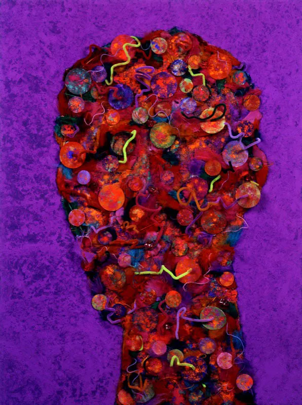 Sin título, 2003.
Técnica mixta sobre lienzo, 100 x 75 cm Tsu Chen Chen