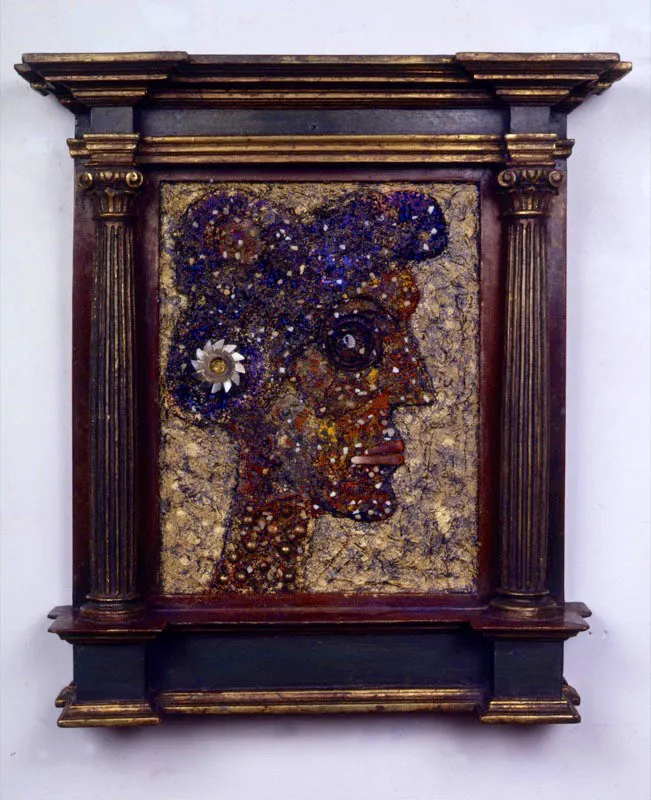 La italiana, 2001.
Técnica mixta sobre espejo, 36 x 25 cm
Tsu Chen Chen