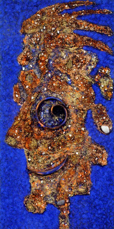 El pájaro Salcedo, 2001.
Técnica mixta sobre lienzo, 70 x 30 cm
Tsu Chen Chen
