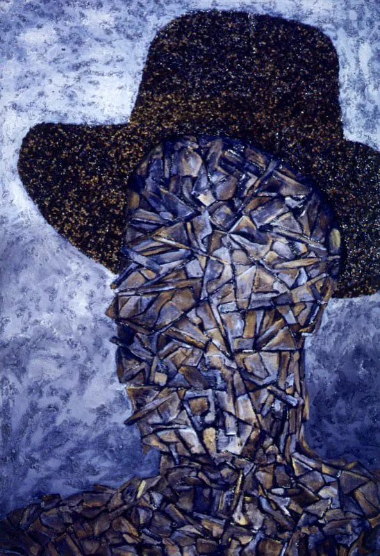 De la serie Petrificados, 2001.
Técnica mixta sobre lienzo, 130 x 90 cm
Tsu Chen Chen