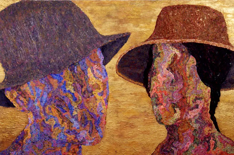Epaminondas y Cleofelina, 2002.
Técnica mixta sobre lienzo, 134 x 195 cm
Tsu Chen Chen