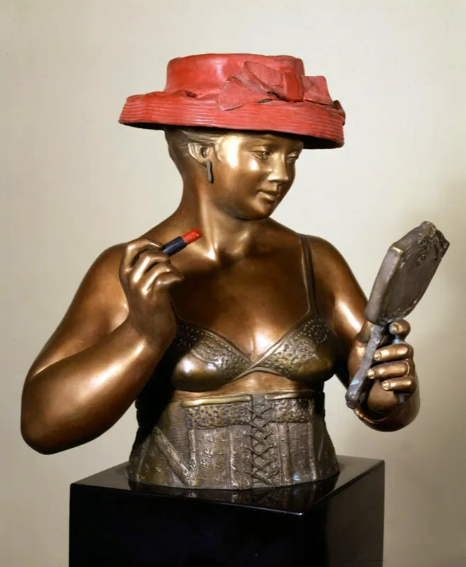 Rita 3:30 pm. 1985. Escultura en bronce. 47 x 28 x 28 cm 