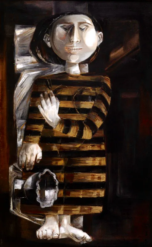 Mujer dormida. 1962. leo sobre lienzo. 84 x 132 cm 