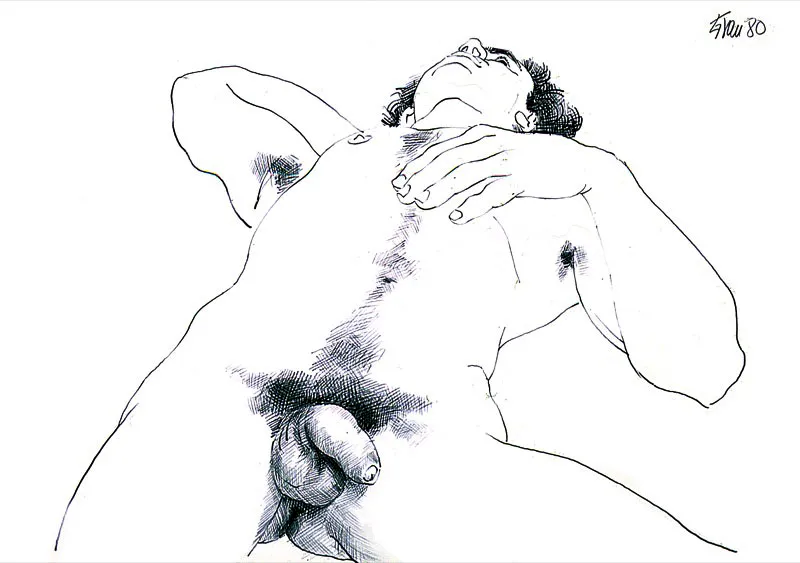 Desnudo. 1980. Lpiz sobre papel. 30 x 42 cm 