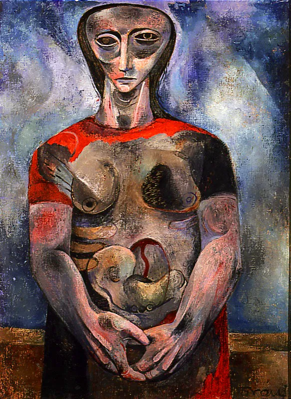 Maternidad. 1948. leo sobre lienzo. 107 x 80 cm 