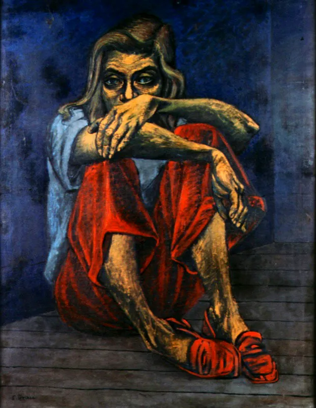 La joven comunista. 1943. leo sobre lienzo. 97 x 67 cm 