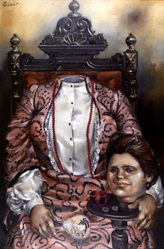 Mujer sin cabeza. 1965. leo sobre lienzo. 120 x 80 cm. 