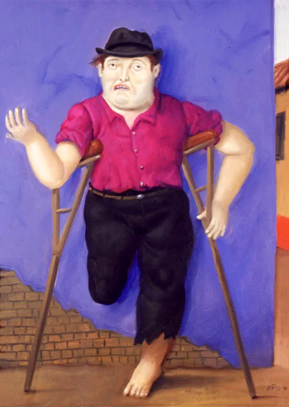 Desplazado. 
2002. 
leo sobre lienzo. 
61 x 44 cm 