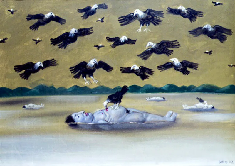 Ro Cauca. 
2002. 
leo sobre lienzo. 
48 x 67 cm 