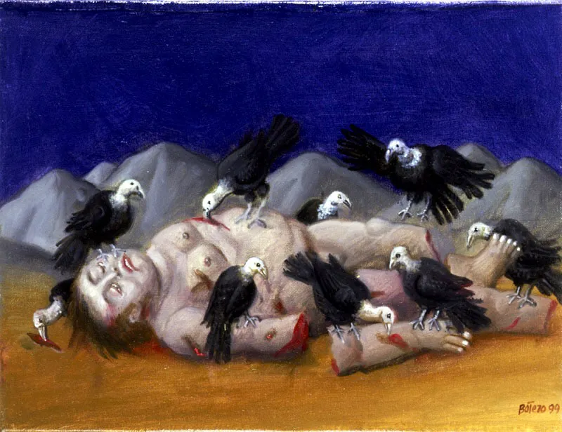 Sin ttulo. 
1999. 
leo sobre lienzo. 
26 x 34 cm 