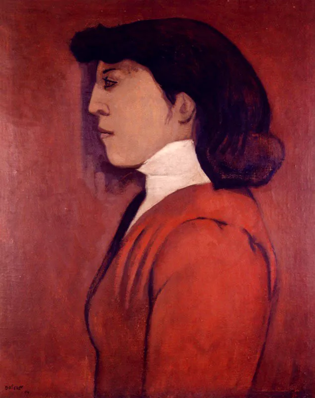 Muchacha. 
1954. 
leo sobre lienzo. 
98,7 x 78,8 cm 