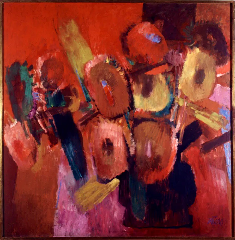 Los girasoles. 
Ca. 1959. 
leo sobre lienzo. 
169,5 x 167,2 cm 