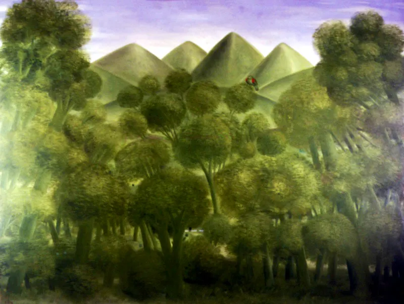 El bosque. 
1979. 
leo sobre lienzo. 
233 x 309 cm 