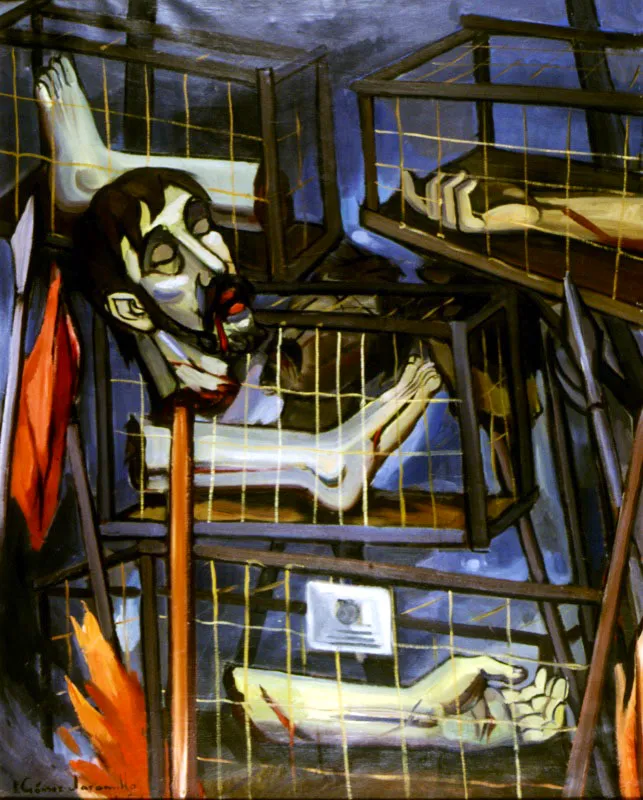 El martirio de Galán / 1957 / Óleo sobre lienzo / 131,5 x 106 cm