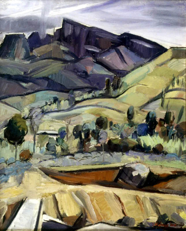 Vista de El Tablazo / sf / leo sobre lienzo / 80 x 64,5 cm 