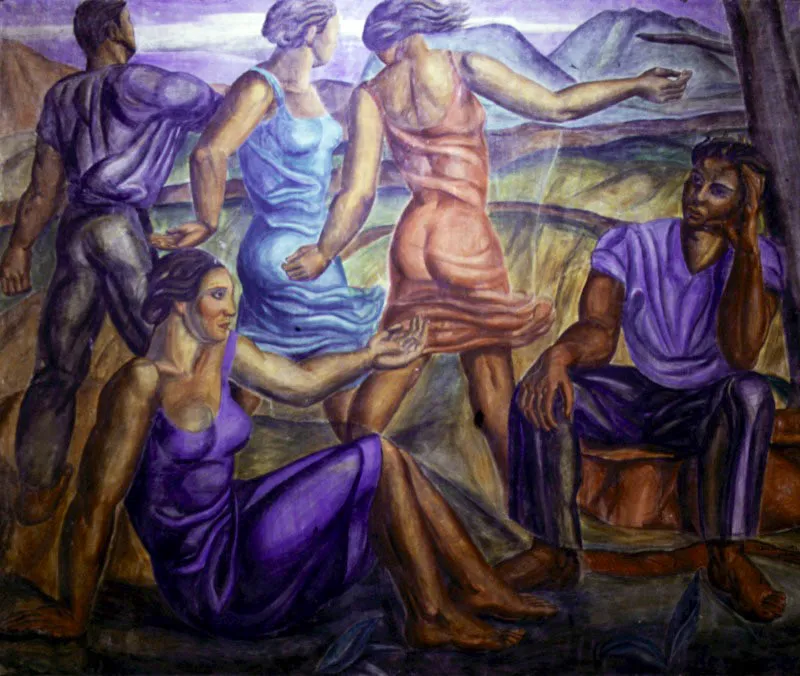 Invitacin a la danza / 1937 / Fresco / 267 x 300 cm 