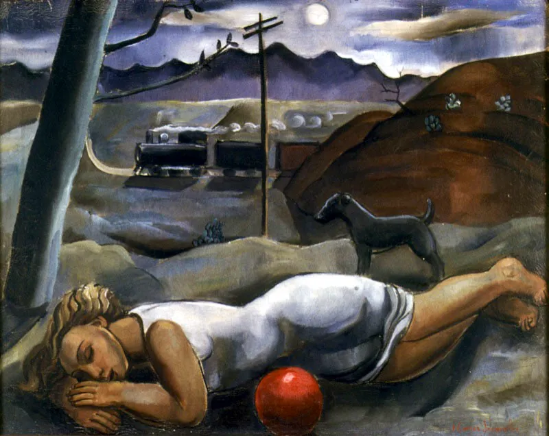 Plenilunio / 1936 / leo sobre lienzo / 60 x 76 cm 