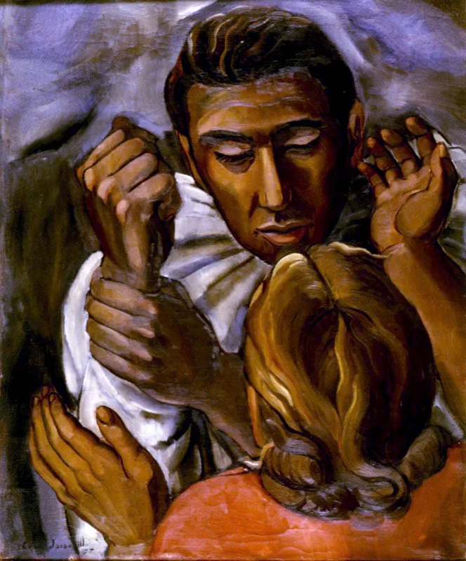 Idilio / 1937 / Óleo sobre lienzo / 79 x 63 cm