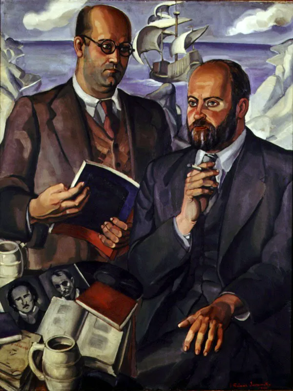 Hermanos de Greiff / 1940 / leo sobre lienzo / 131 x 101 cm 