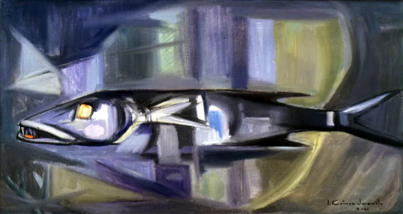 Barracuda / 1961 / leo sobre lienzo / 79,5 x 150 cm 