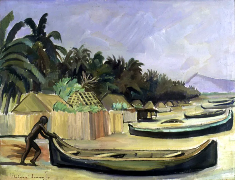 La Boquilla / 1953 / leo sobre lienzo / 49,5 x 64,5 cm 